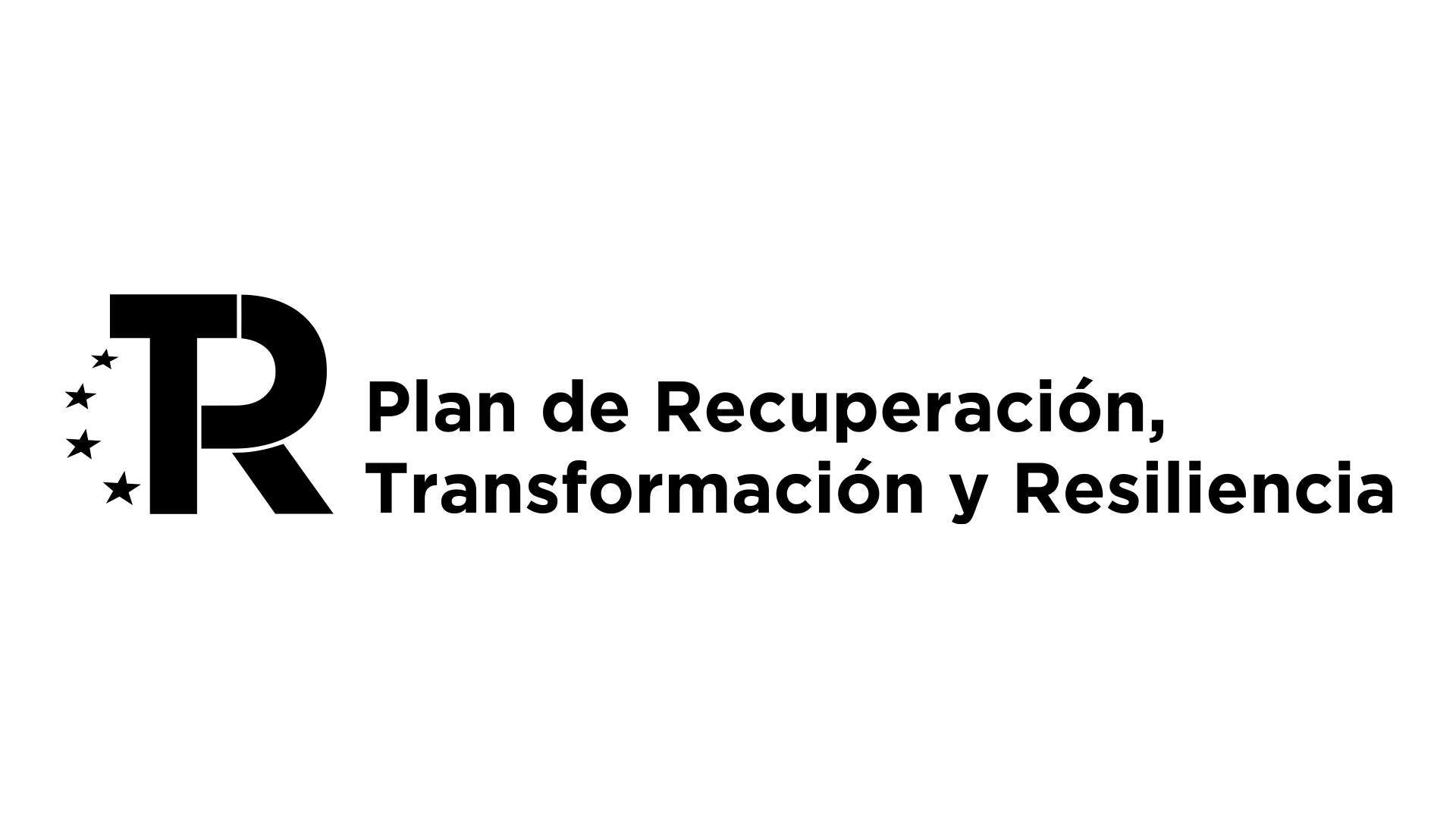 Logotipo Plan de Recuperacion, transformación y Resiliencia
